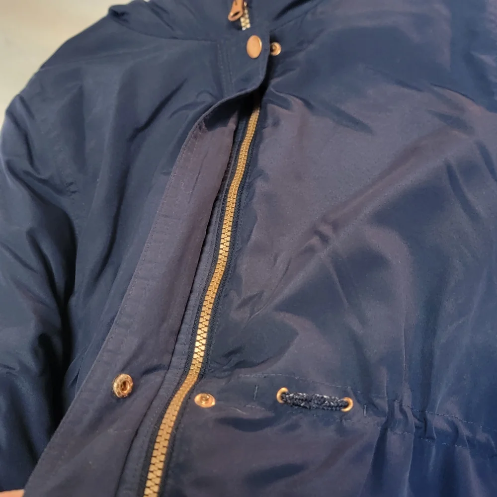 OshKosh B'gosh Navy Parka With Pink Fur